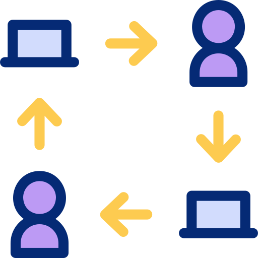 繋がり Basic Accent Lineal Color icon