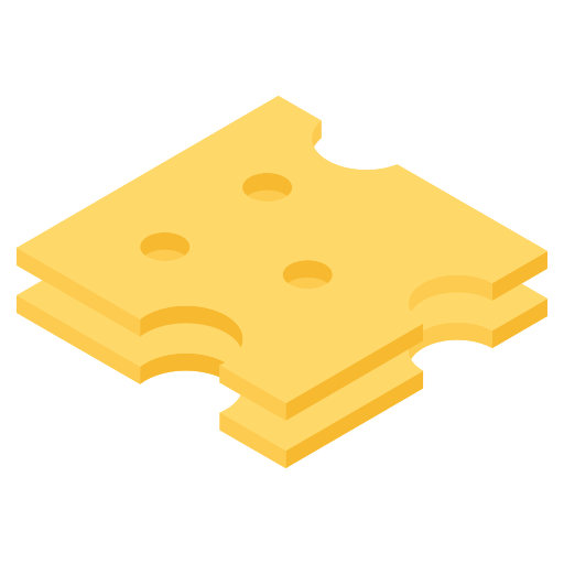 bloque de queso Generic color fill icono