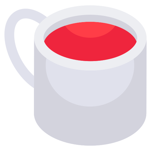 tazza da tè Generic color fill icona