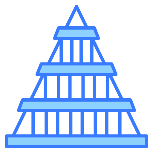 pyramide Generic color lineal-color icon