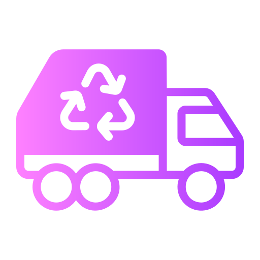 ciężarówka do recyklingu Generic gradient fill ikona