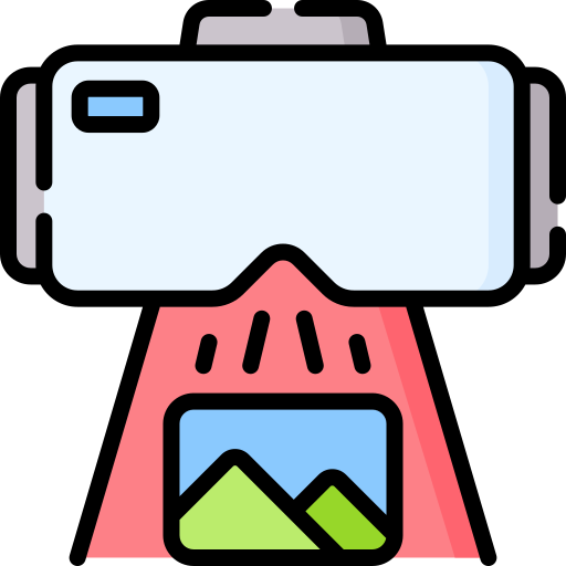 vr 안경 Special Lineal color icon