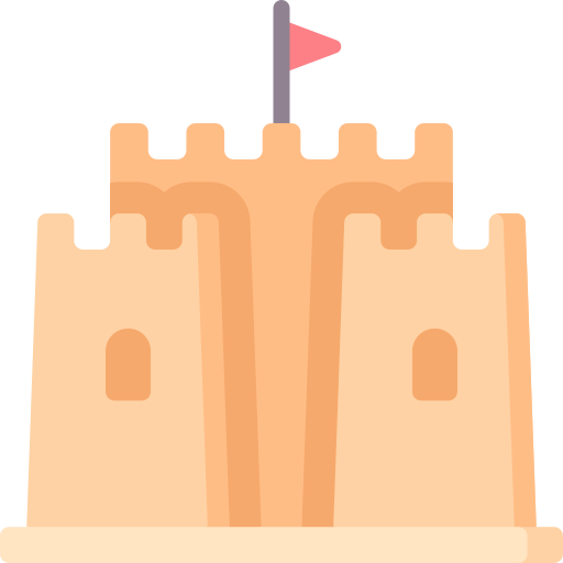 zamek z piasku Special Flat ikona