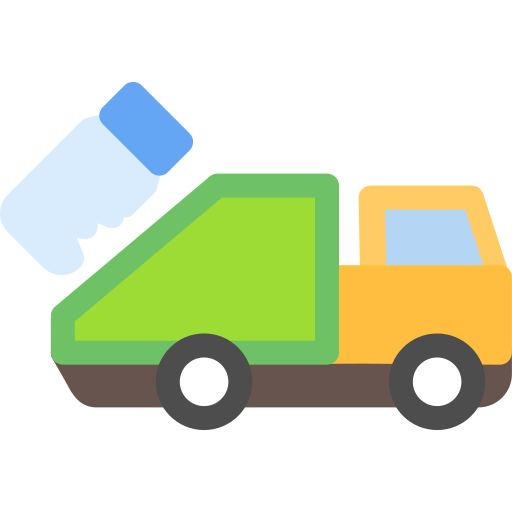 camión de la basura Generic color fill icono