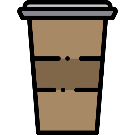 커피 컵 Phatplus Lineal Color icon