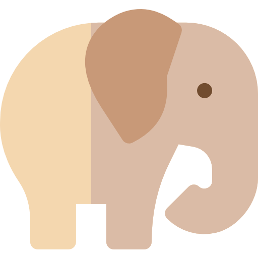 elefant Basic Rounded Flat icon