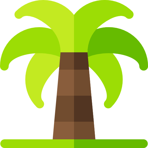 Пальма Basic Rounded Flat иконка