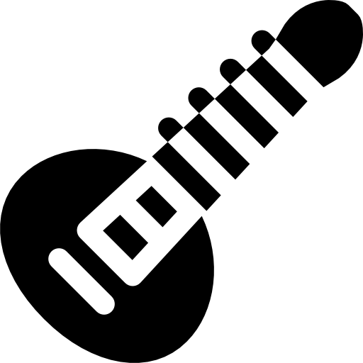 sitar Basic Rounded Filled icono