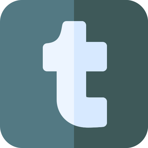tumblr Basic Rounded Flat icona
