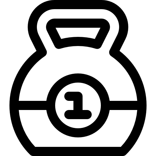 Гиря Basic Rounded Lineal иконка