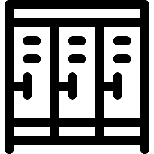 casier Basic Rounded Lineal Icône