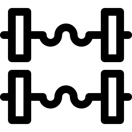bar della palestra Basic Rounded Lineal icona