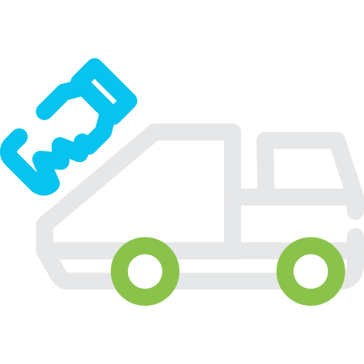 Garbage truck Generic color outline icon