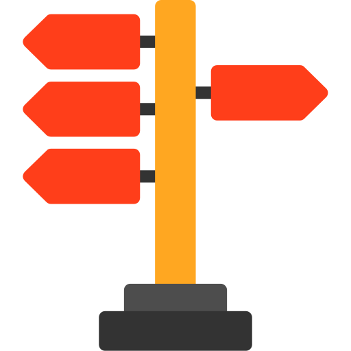 panneau de signalisation Generic color fill Icône