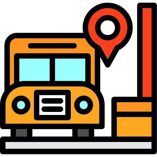bushalte Generic color lineal-color icoon