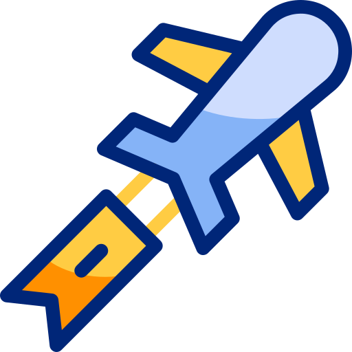 flugzeug Basic Accent Lineal Color icon