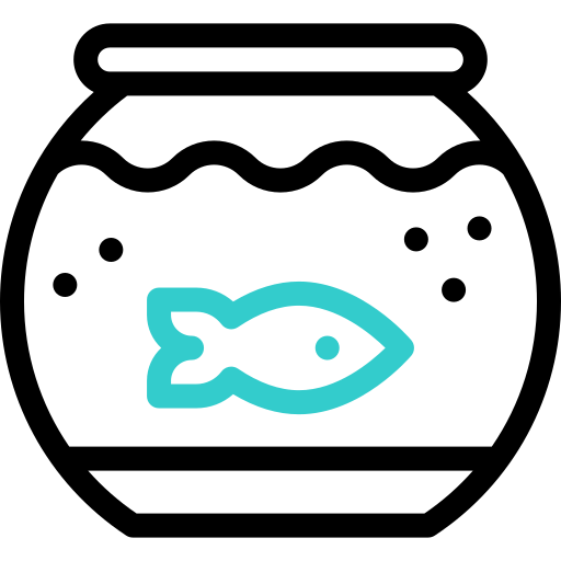 bocal à poissons Basic Accent Outline Icône
