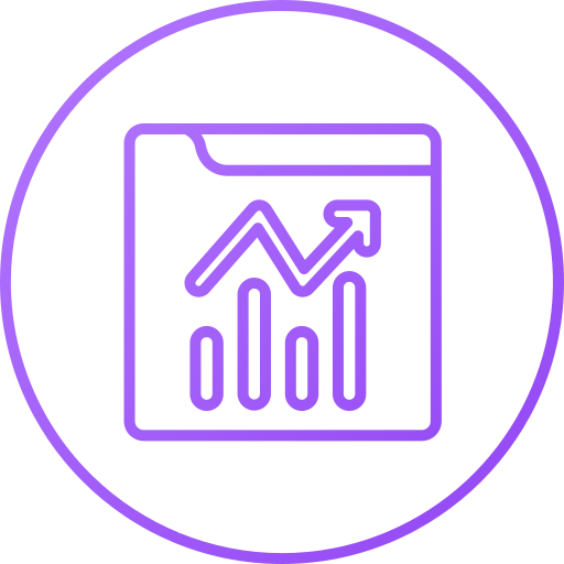 statistieken Generic gradient outline icoon