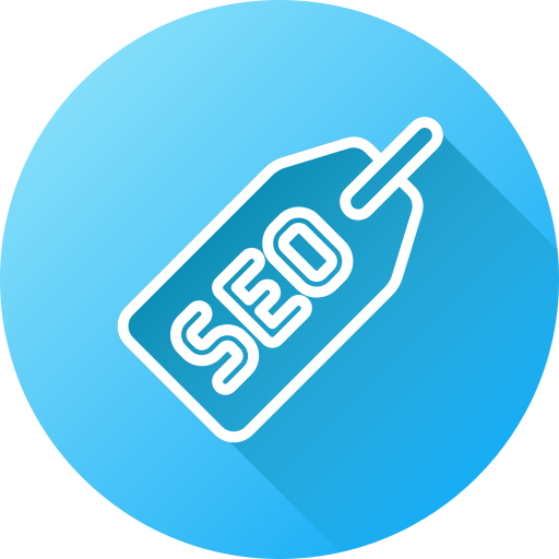 etiqueta seo Generic gradient fill icono