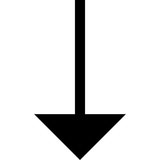 아래쪽 화살표 Basic Miscellany Lineal icon