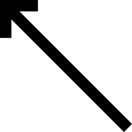 flecha diagonal Basic Miscellany Lineal icono