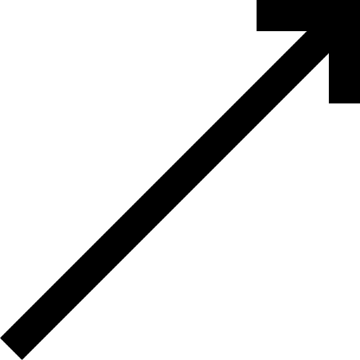 Диагональная стрелка Basic Miscellany Lineal иконка