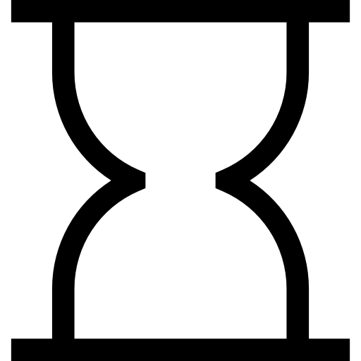 Hourglass Basic Straight Lineal icon