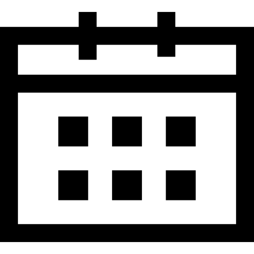 Calendar Basic Straight Lineal icon