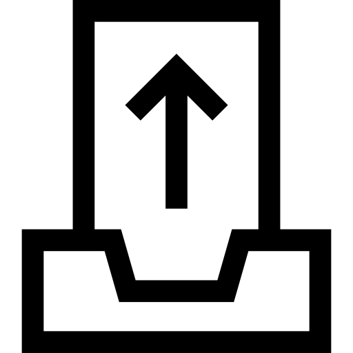 posta in uscita Basic Straight Lineal icona