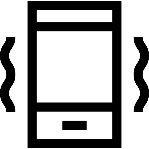 téléphone intelligent Basic Straight Lineal Icône