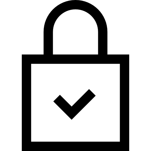 Lock Basic Straight Lineal icon