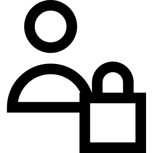 gebruiker Basic Straight Lineal icoon
