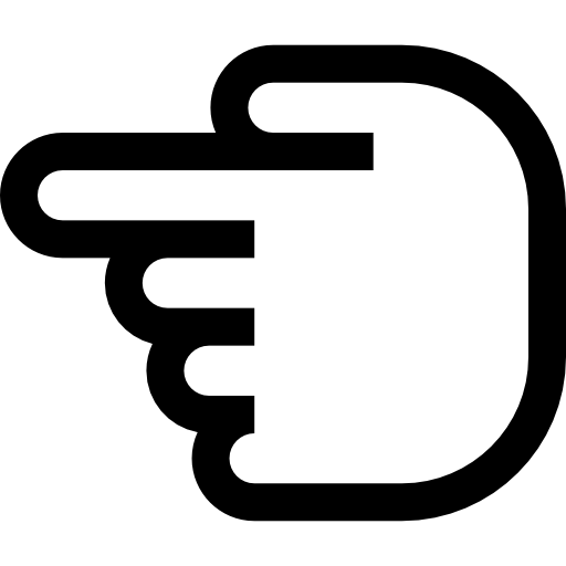 왼쪽을 가리키는 Basic Straight Lineal icon
