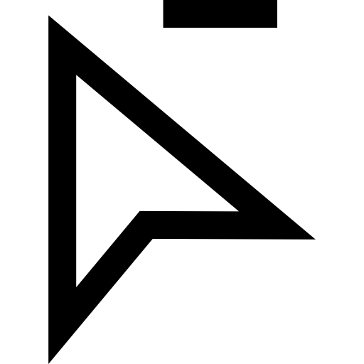 Pointer Basic Straight Lineal icon