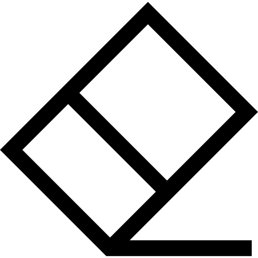Eraser Basic Straight Lineal icon