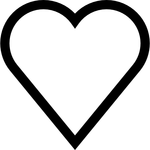 coração Basic Straight Lineal Ícone