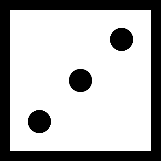 dado Basic Straight Lineal icono