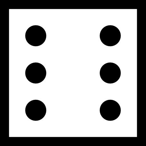 Dice Basic Straight Lineal icon