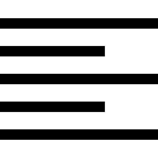 links uitlijnen Basic Straight Lineal icoon