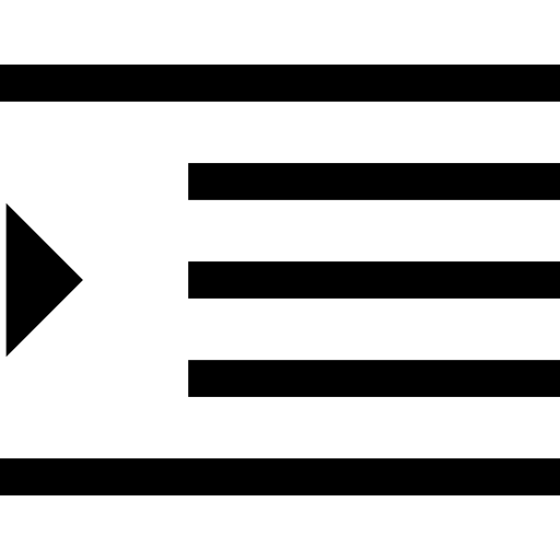 Indent Basic Straight Lineal icon