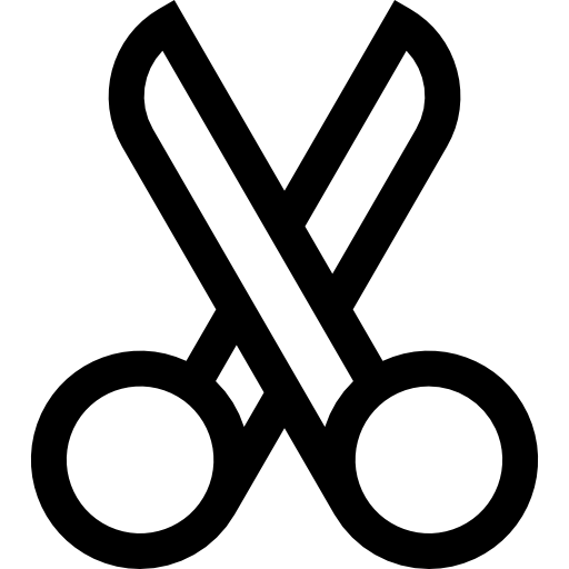 Scissors Basic Straight Lineal icon