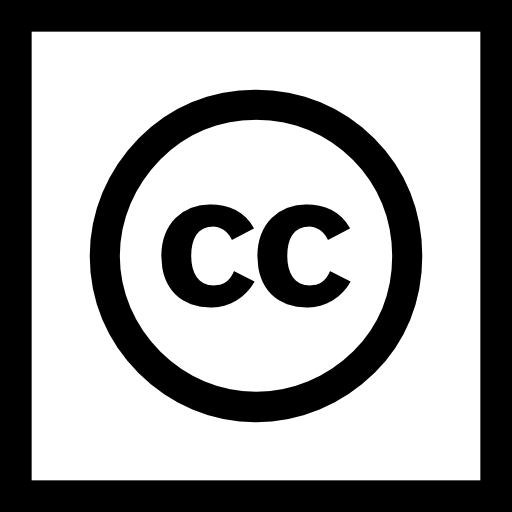 creative commons Basic Straight Lineal иконка