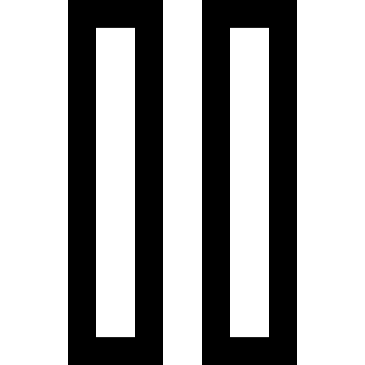 pauza Basic Straight Lineal ikona