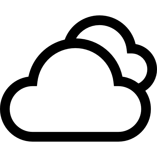 nuvole Basic Straight Lineal icona