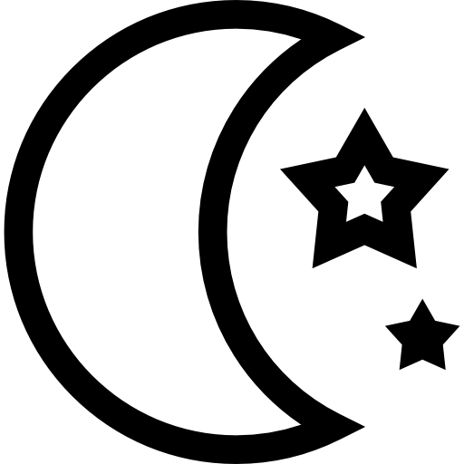 luna Basic Straight Lineal icono