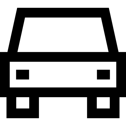 samochód Basic Straight Lineal ikona