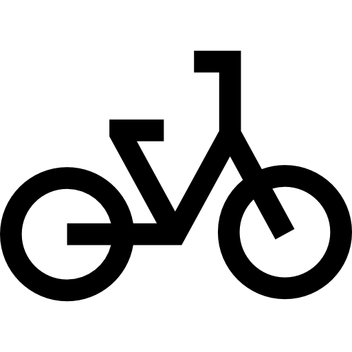 vélo Basic Straight Lineal Icône