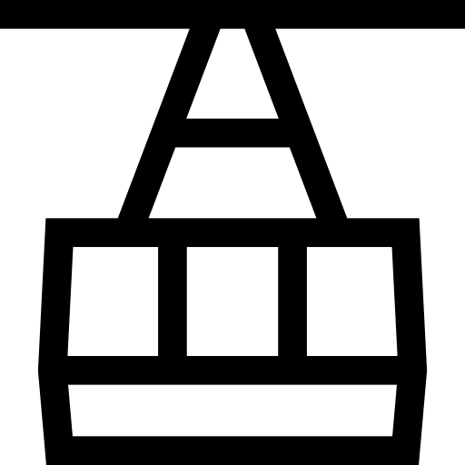 ケーブルカーのキャビン Basic Straight Lineal icon