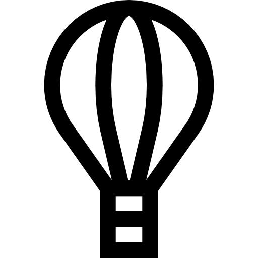 heißluftballon Basic Straight Lineal icon