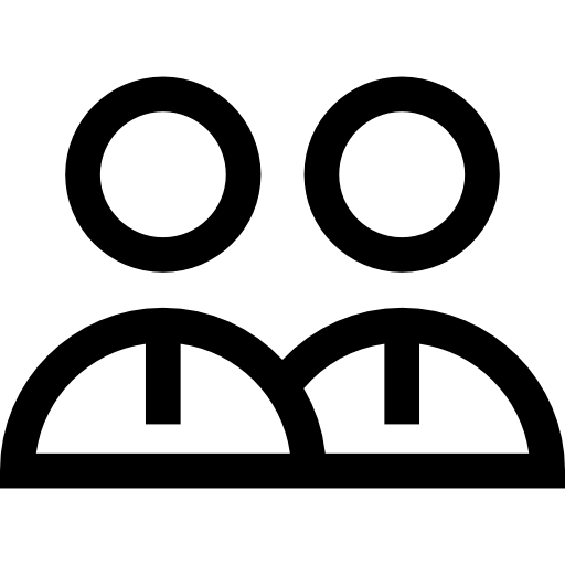 medewerkers Basic Straight Lineal icoon
